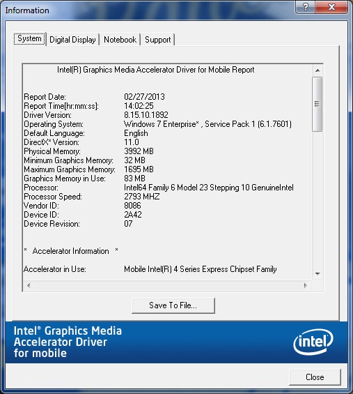 Intel gma 4500m graphics driver for mac